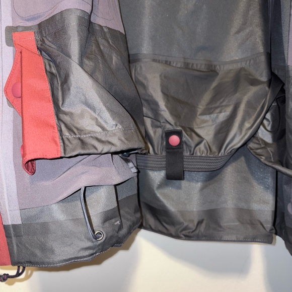 Patagonia Women's M SnowDrifter RECCO Jacket H2No Hooded Sequoia Red/Navy Ski - Picture 11 of 11